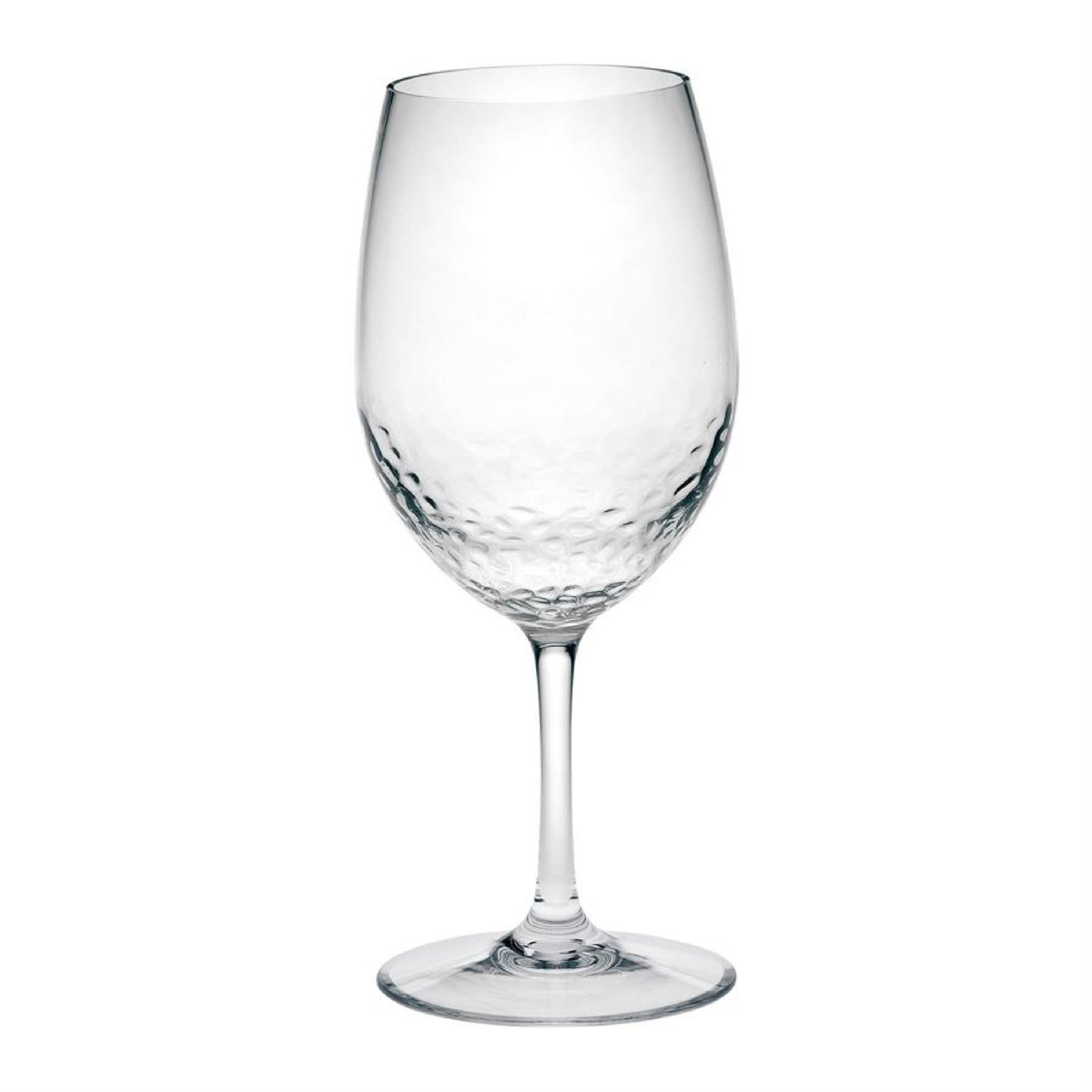 Set of Four Clear Tritan Plastic Stemmed All Purpose Wine Glass