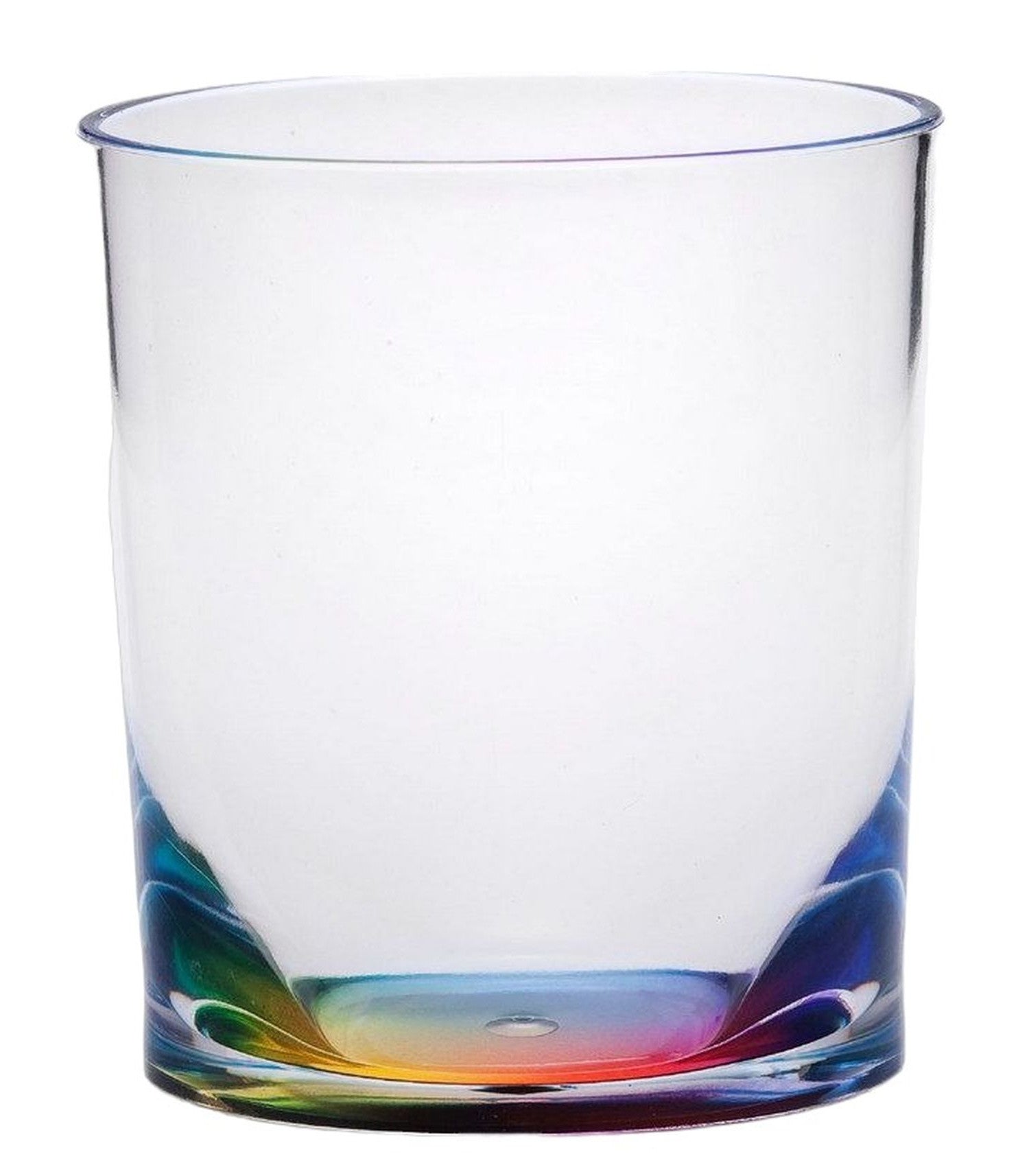 Set of Four Rainbow Geometric Acrylic Stemless Whiskey Glass