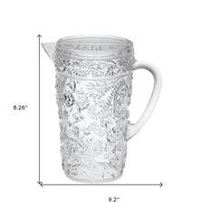 2.5 Quart Clear Paisley Acrylic Pitcher