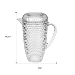 2.5 Quart Clear Diamond Acrylic Serving Pitcher