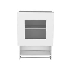 20" White Wall mounted Accent Cabinet With One Shelf