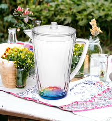 2.5 Clear and Rainbow Diamond Acrylic Pitcher