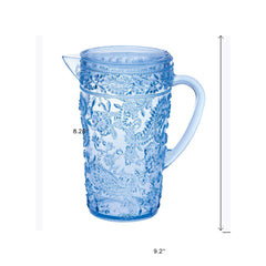 2.5 Quart Blue Paisley Acrylic Pitcher