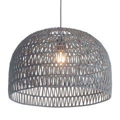 Gray Lantern Metal Dimmable Ceiling Light With Shades