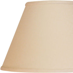 12" Parchment Biege Premium Empire Slanted Linen Lampshade