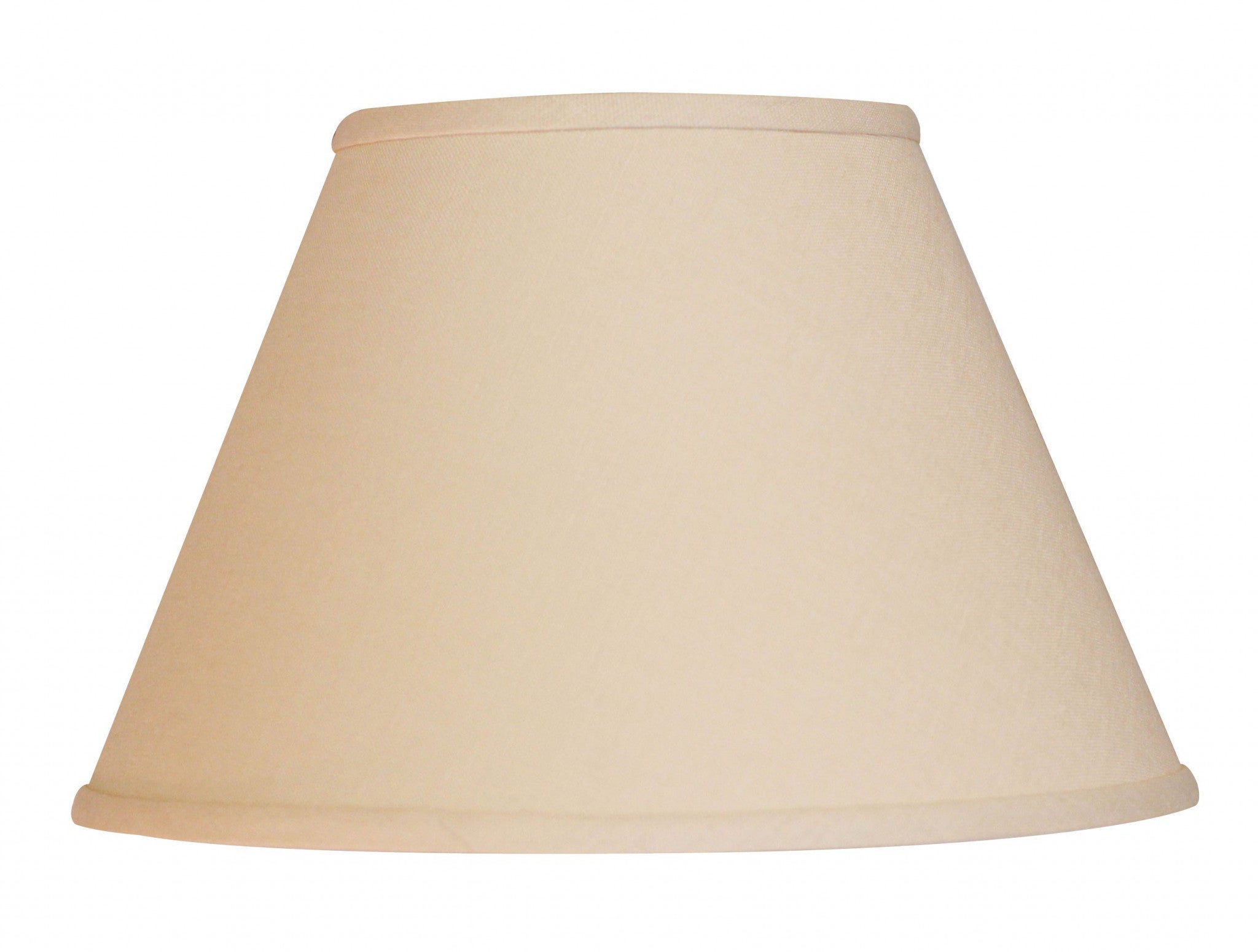 12" Parchment Biege Premium Empire Slanted Linen Lampshade