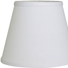 8" White Hardback Empire No Slub Lampshade