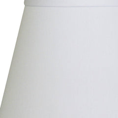 8" White Hardback Empire No Slub Lampshade