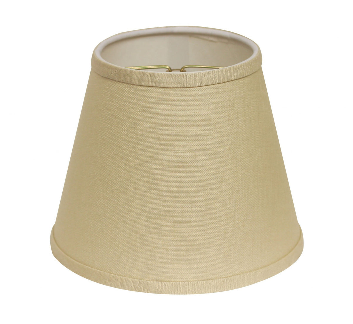 8" Parchment Biege Hardback Empire Linen Lampshade