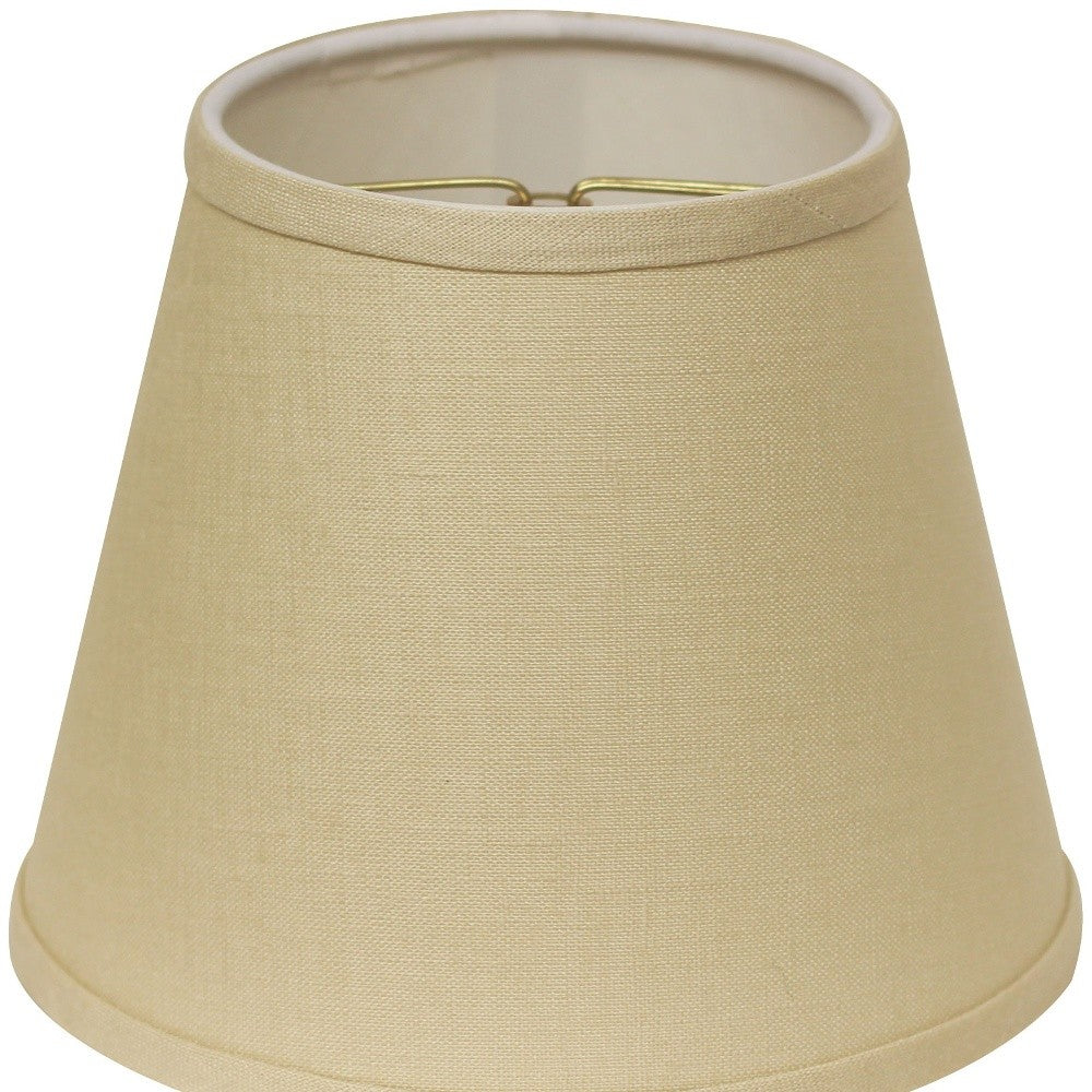 8" Parchment Biege Hardback Empire Linen Lampshade