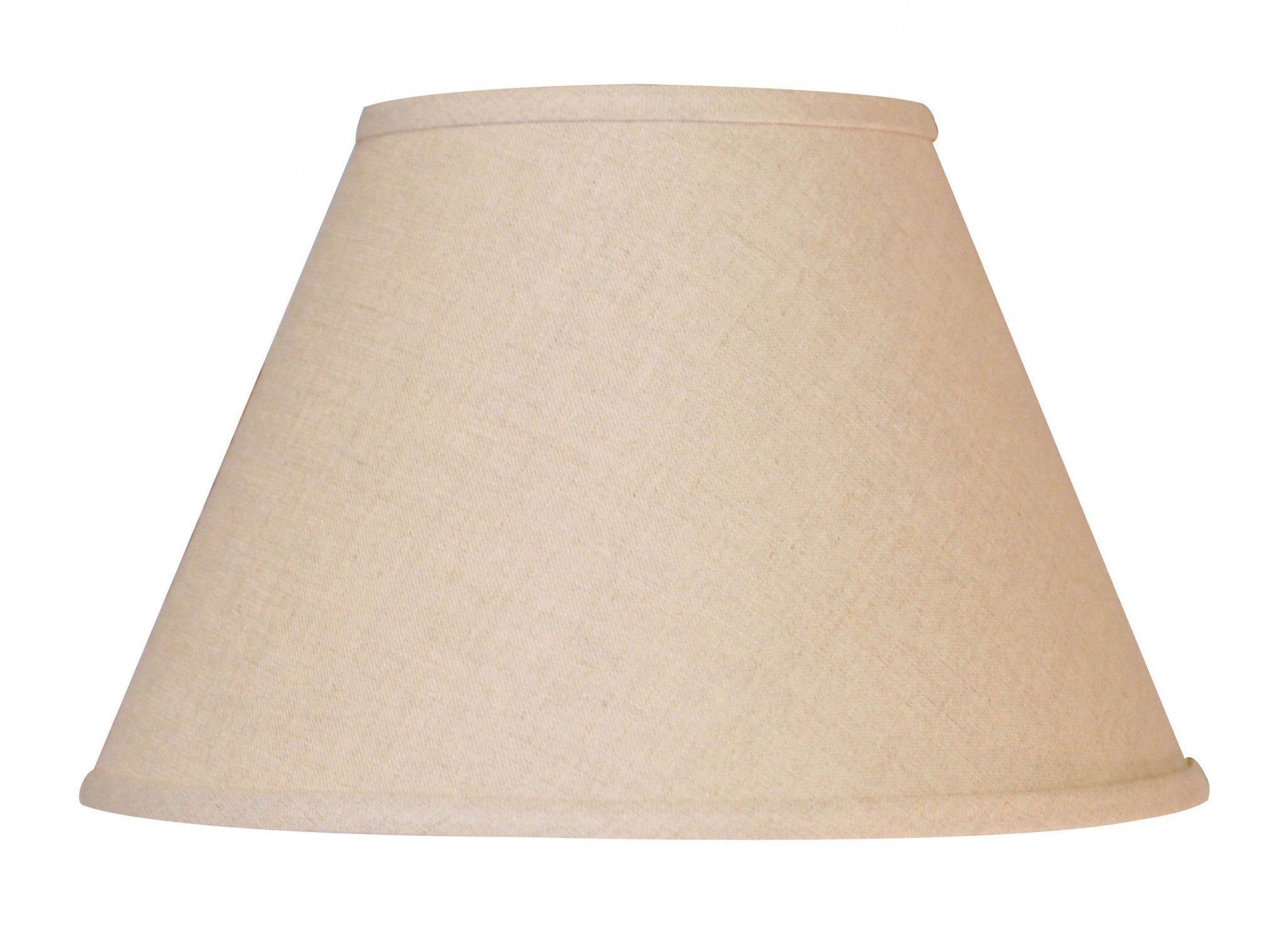 12" Dark Wheat Premium Empire Slanted Linen Lampshade