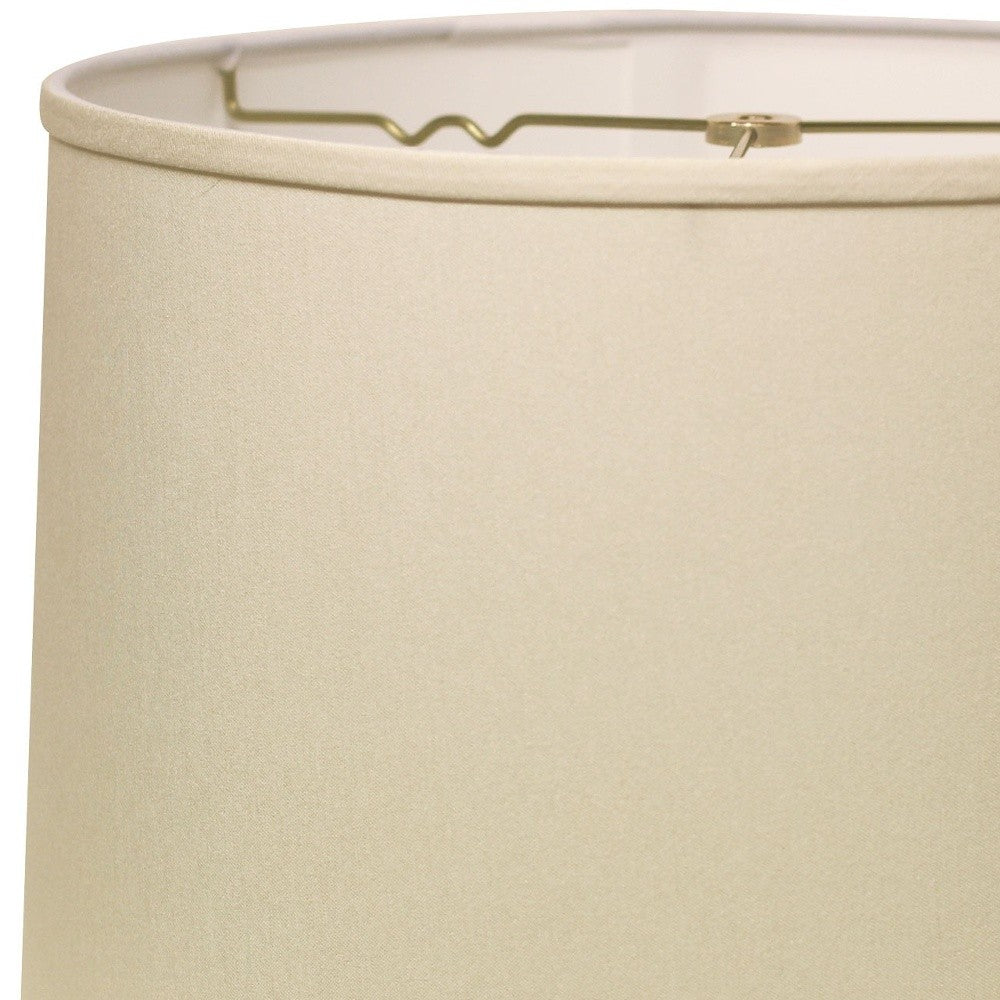 17" Ivory Throwback Drum No Slub Lampshade