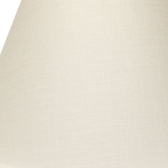 12" White Premium Empire Slanted Linen Lampshade