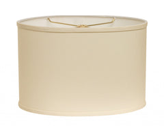 16" Ivory Throwback Oval No Slub Lampshade