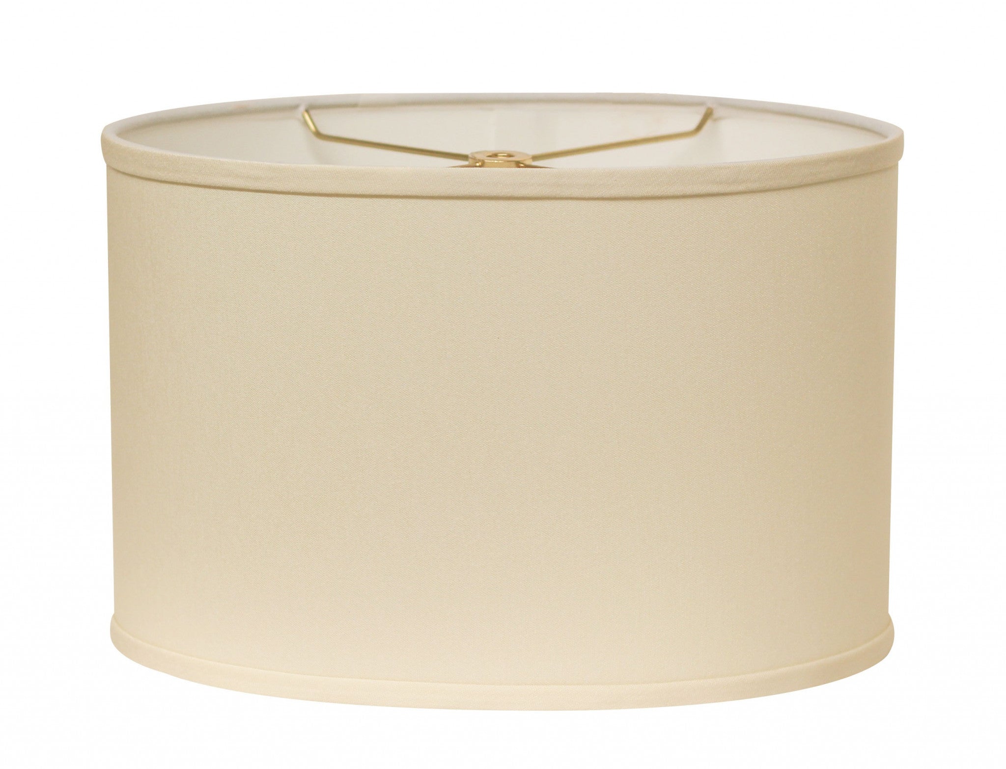 16" Ivory Throwback Oval No Slub Lampshade