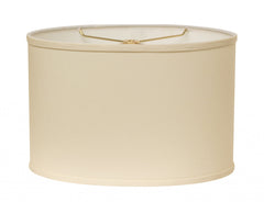 16" Ivory Throwback Oval No Slub Lampshade