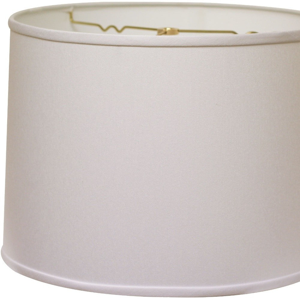 13" White Throwback Drum No Slub Lampshade