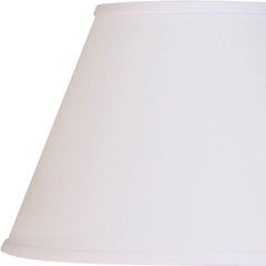 12" White Premium Empire Slanted No Slub Lampshade