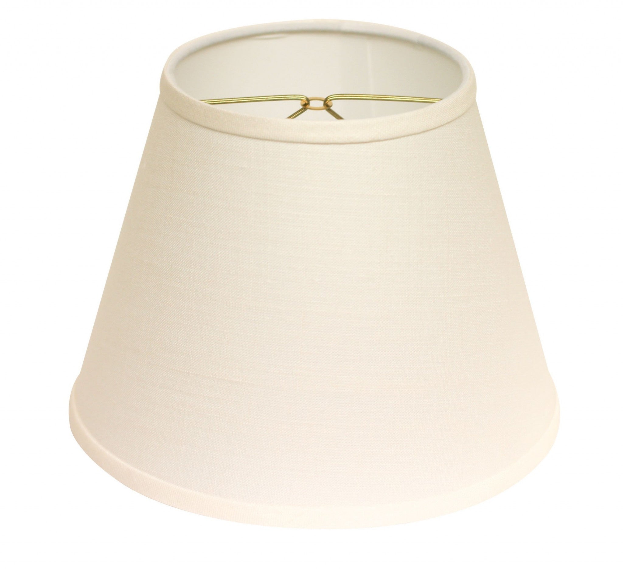 10" White Hardback Empire Linen Lampshade