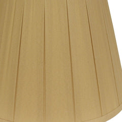 18" Primrose Slanted Crimped Box Shantung Lampshade