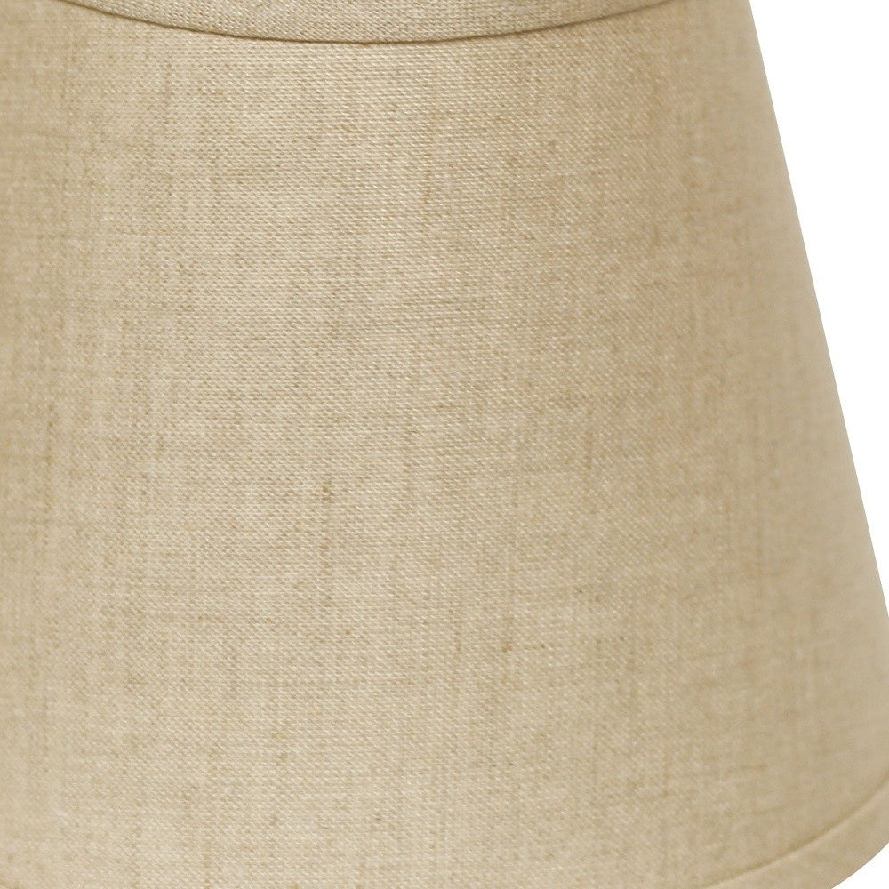 10" Dark Wheat Hardback Empire Linen Lampshade