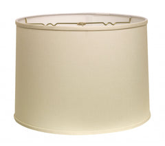 15" Ivory Throwback Drum No Slub Lampshade