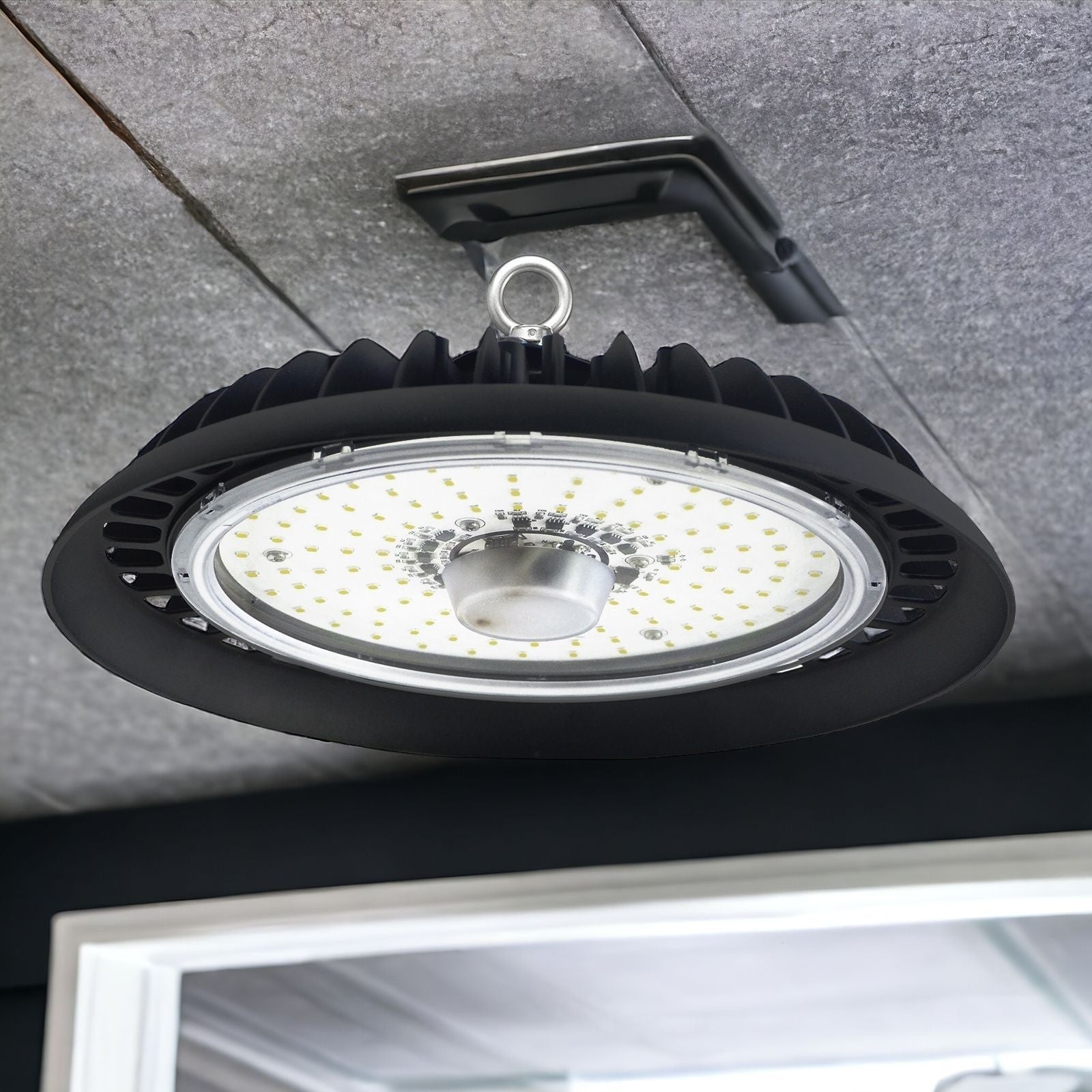 Black Metal LED Ceiling Light