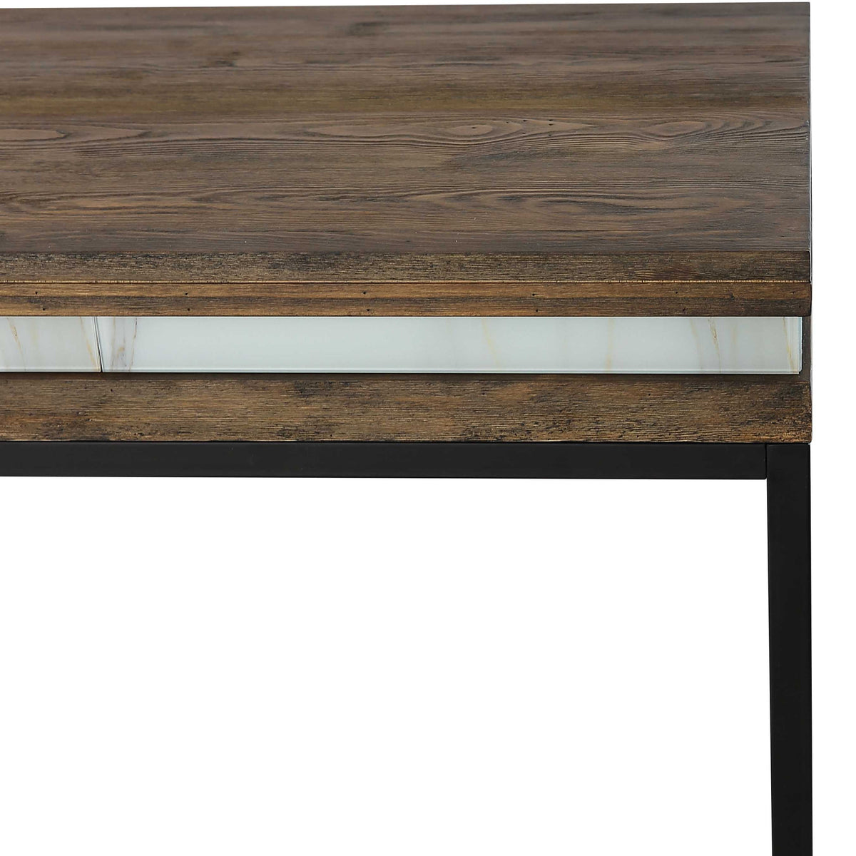 47" Brown and Black Frame Console Table