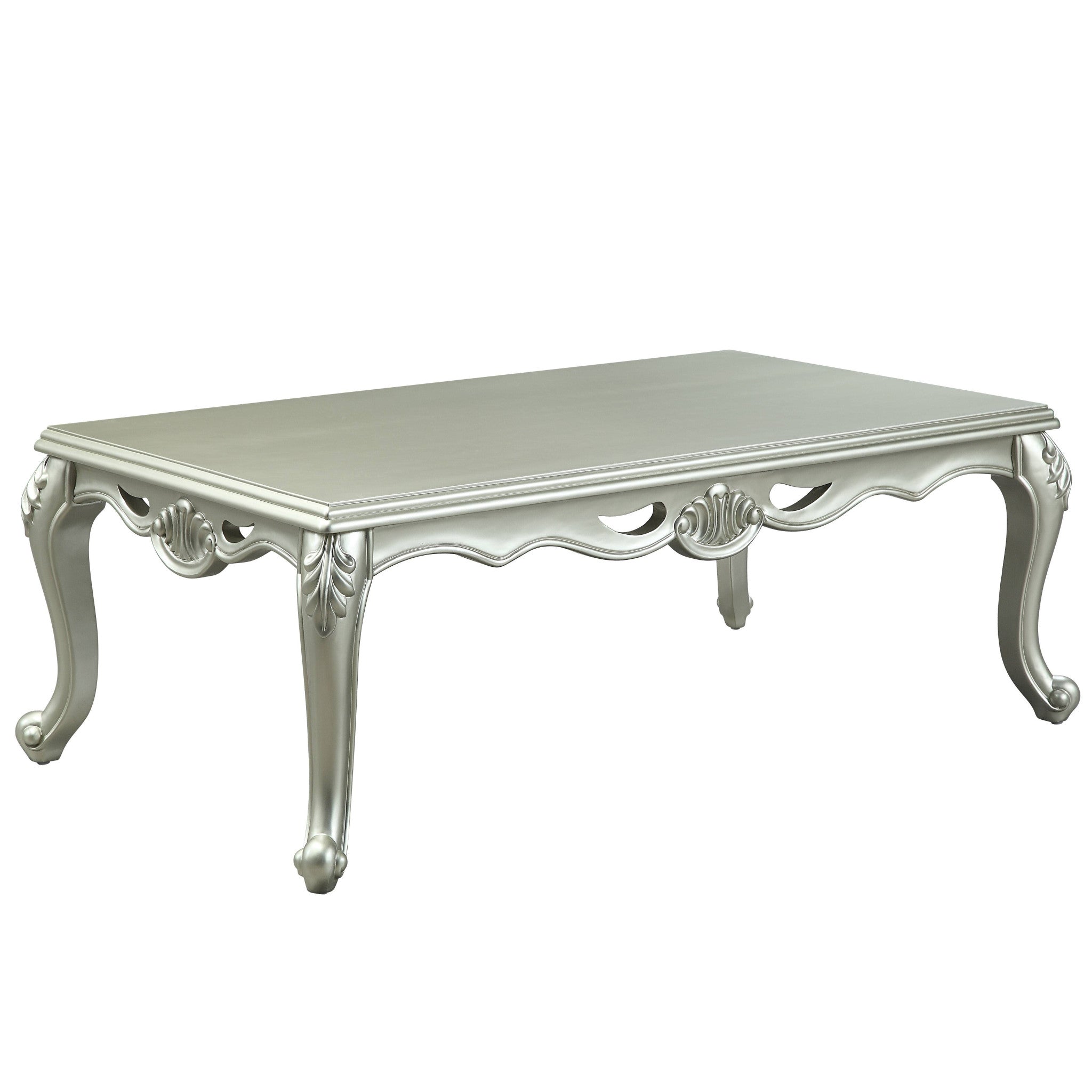 58" Champagne Rectangular Coffee Table