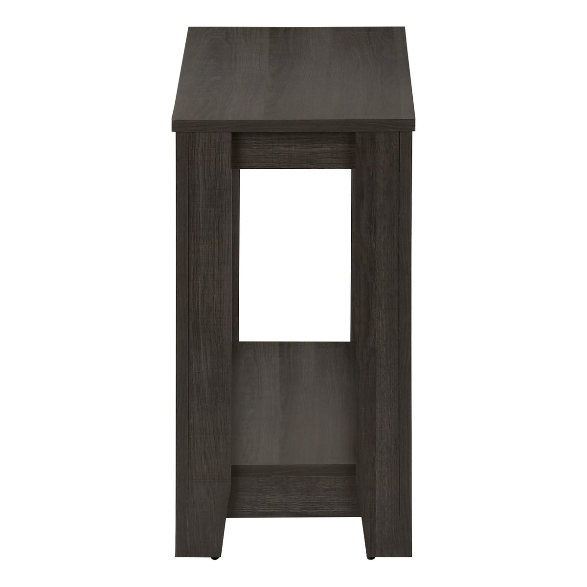 22" Oak End Table With Shelf