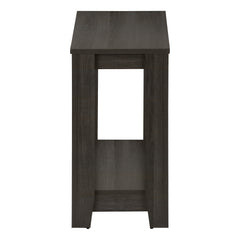 22" Oak End Table With Shelf