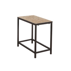 22" Brown Tile End Table