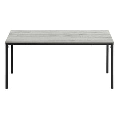 40" Grey And Black Rectangular Coffee Table