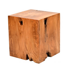 16" Natural Solid Wood End Table