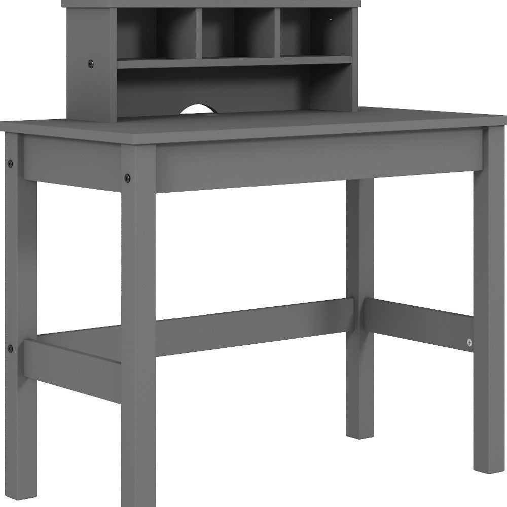 35" Gray Writing Desk