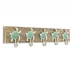 Coastal Sea Turtle Five Hook Coat Hanger