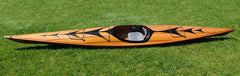 23" X 206" X 13" Wooden Kayak With Arrows Design