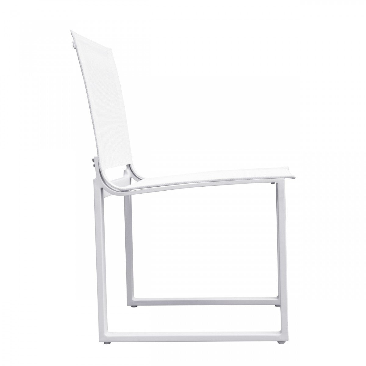 20" Set Of Two White Metal Dining Chair