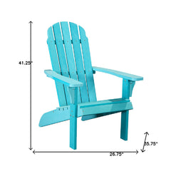 27" Blue Heavy Duty Plastic Adirondack Chair