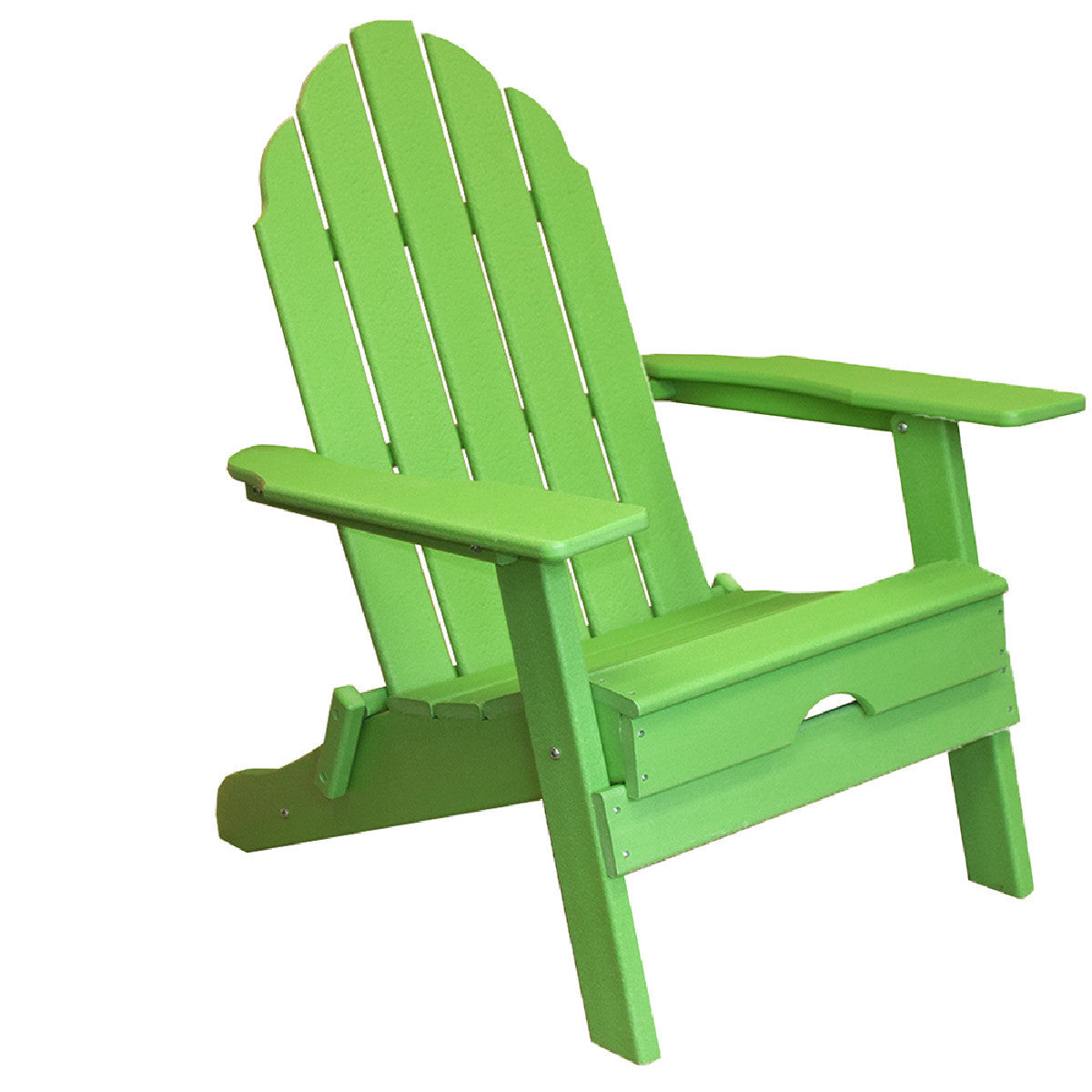 30" Green Heavy Duty Plastic Adirondack Chair