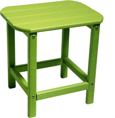 13" Green Resin Outdoor Side Table