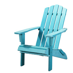 29" Blue Heavy Duty Plastic Adirondack Chair