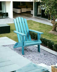 29" Blue Heavy Duty Plastic Adirondack Chair