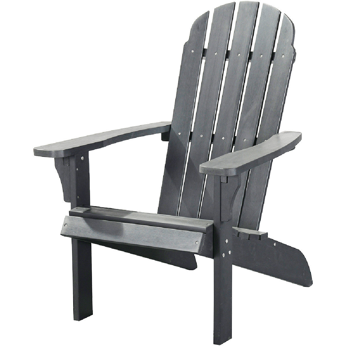 27" Gray Heavy Duty Plastic Adirondack Chair