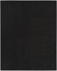 12' X 15' Black Power Loom Area Rug