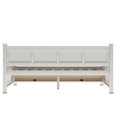 White Twin Two Drawers Bed