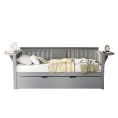 Gray Twin Bed with Trundle