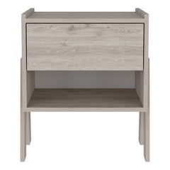 Sleek and Trendy Light Grey Bedroom Nightstand