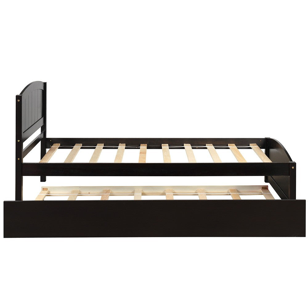 Espresso Twin Bed with Trundle