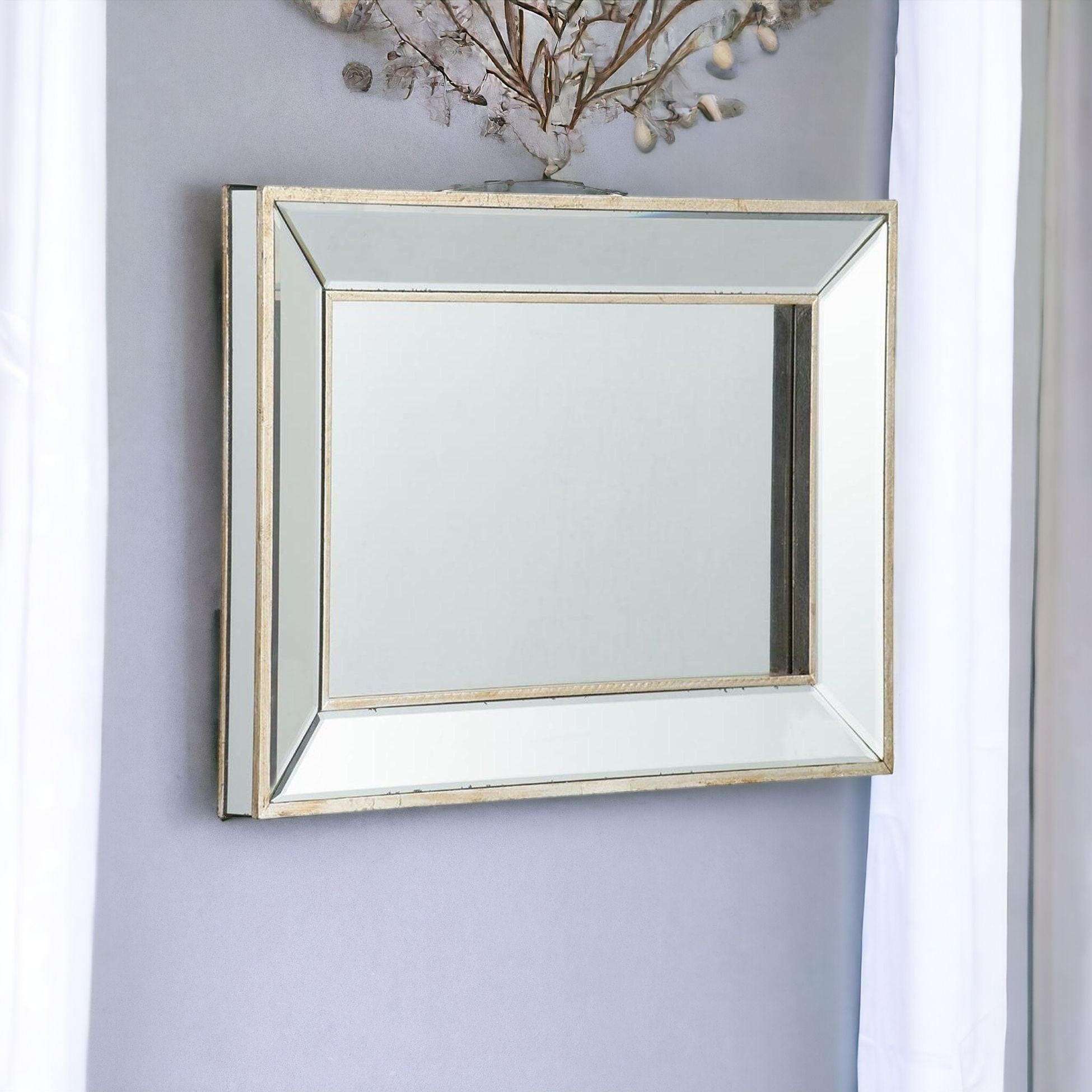 16" x 24"  Rectangle Wall Mounted Accent Mirror
